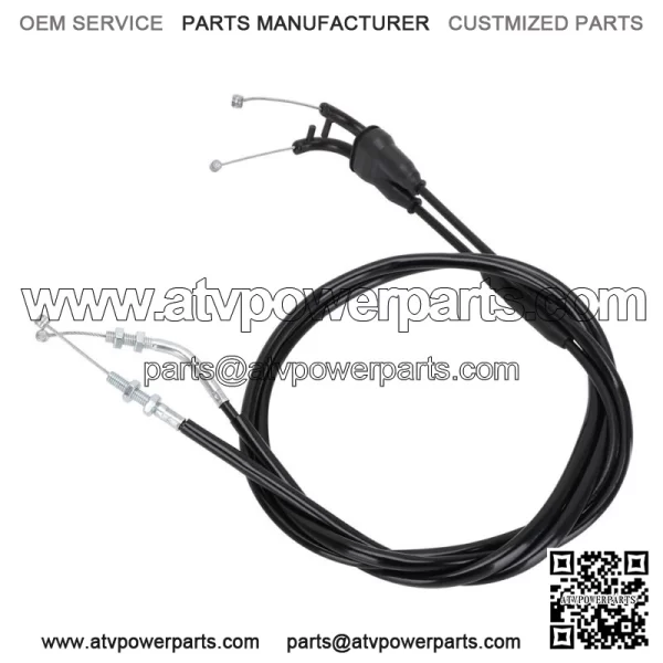 Throttle Cable Wire Black Line For DRZ400 2000-2004 DRZ400S DRZ400SM DRZ400E (For: Suzuki)