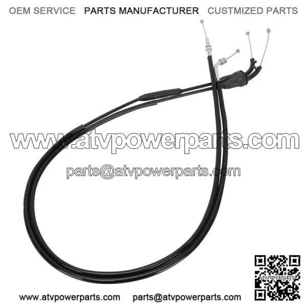 Throttle Cable Wire Black Line For DRZ400 2000-2004 DRZ400S DRZ400SM DRZ400E (For: Suzuki) - Image 4