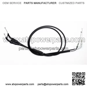 Black Vinyl Throttle Push-Pull Cable for 2001-2007 Suzuki DRZ250 (For: Suzuki)