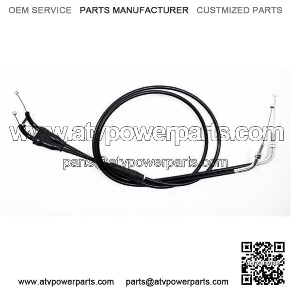 Black Vinyl Throttle Push-Pull Cable for 2001-2007 Suzuki DRZ250 (For: Suzuki)