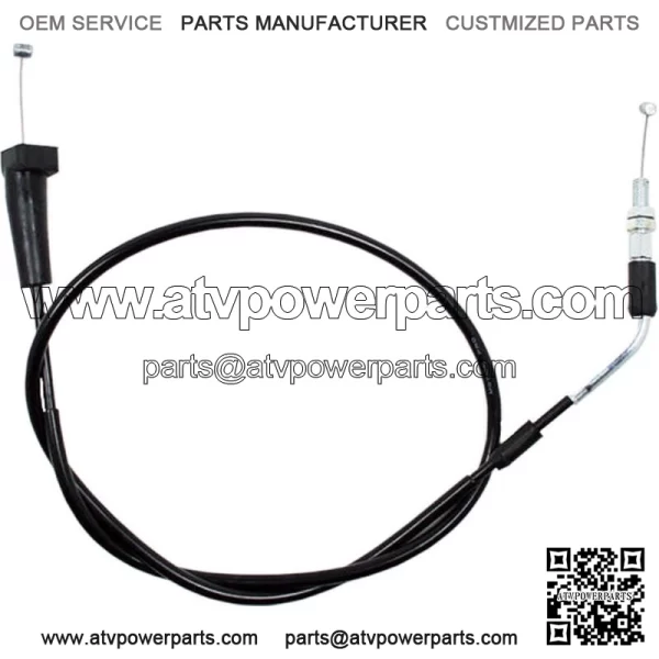 Black Vinyl Throttle Cable For Suzuki Lt-R450 Quadracer 2006-2008 (For: Suzuki)