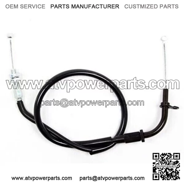 04-0147 - Black Vinyl Pull Throttle Cable For Suzuki GSX GSXR 19B (For: Suzuki)
