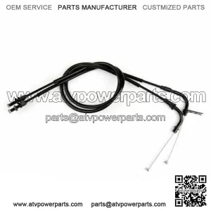 Throttle Cable Push/Pull Wire Line Gas For Suzuki GSXR GSX-R 600 06-09 Black (For: Suzuki)