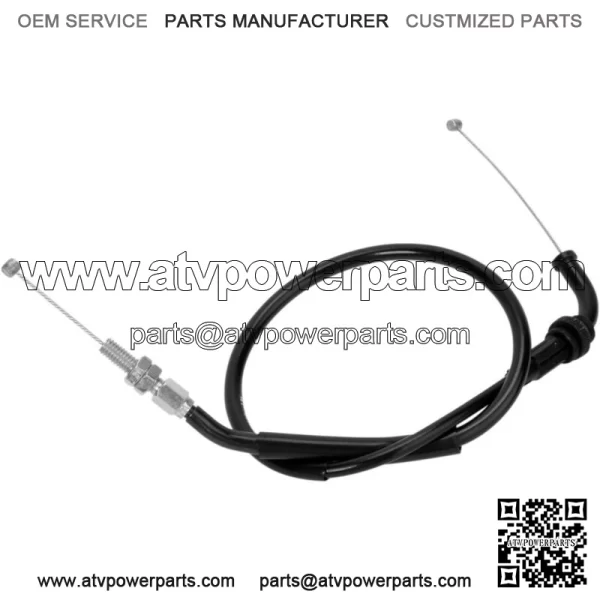 Black Vinyl Throttle Push Cable 04-0231 (For: Suzuki) - Image 2