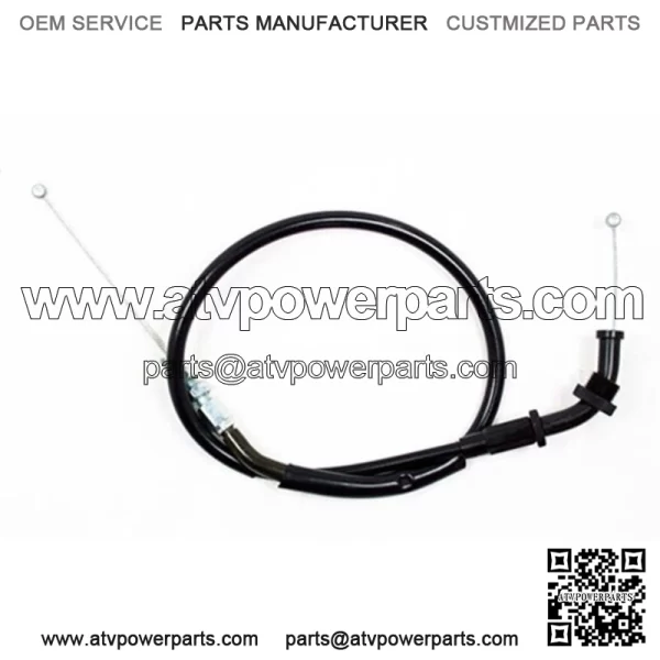 Black Vinyl Throttle Push Cable 04-0231 (For: Suzuki) - Image 3