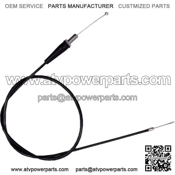 02-0036 Black Vinyl Pull Throttle Cable (For: Suzuki)