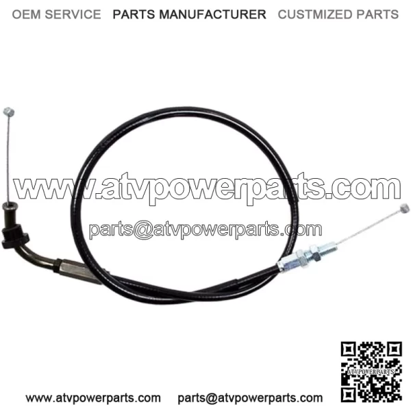Black Vinyl Throttle Push Cable 04-0219 (For: Suzuki)