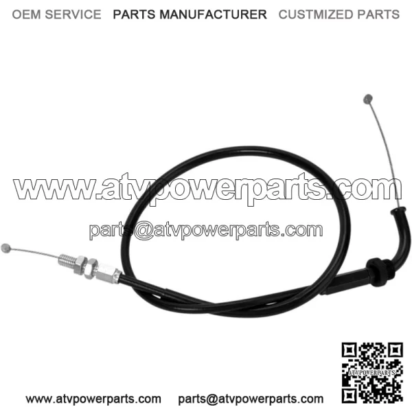 Black Vinyl Throttle Push Cable 04-0219 (For: Suzuki) - Image 2