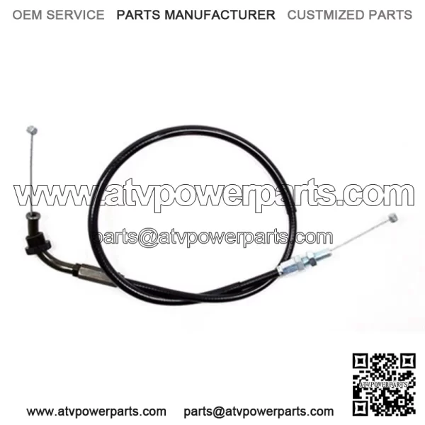 Black Vinyl Throttle Push Cable 04-0219 (For: Suzuki) - Image 3