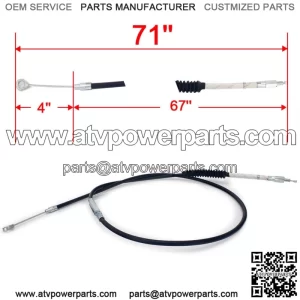 71" Clutch Cable Road King Glide FLHR Dyna Street Bob Softail Heritage FLST FXST