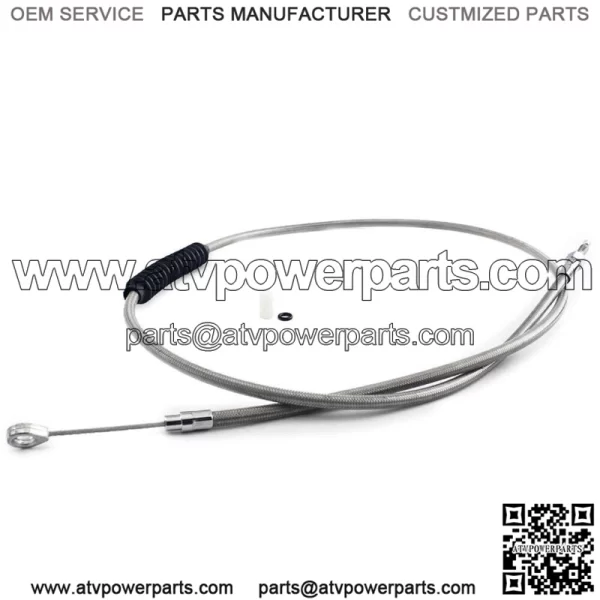 Braided Clutch Cable 38667-07 for Harley Touring Electra Road King Street Glide - Image 3
