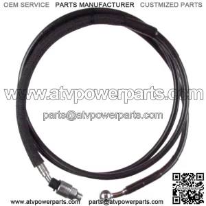 Black Vinyl Coated +4" Hydraulic Clutch Line 2017 & Up Harley-Davidson Touring (For: Harley-Davidson)