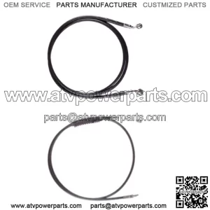 Black +4" Cable & Brake Line Bsc Kit 2018 & Up Harley-Davidson Softail No ABS (For: Harley-Davidson)
