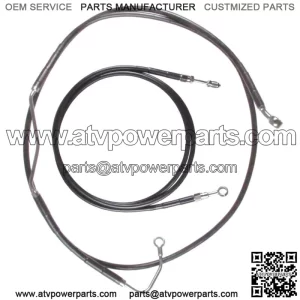Black Clutch & Brake Line Bcs Kit 14" Apes 2017 & Up Harley Road King w/ABS (For: Harley-Davidson)