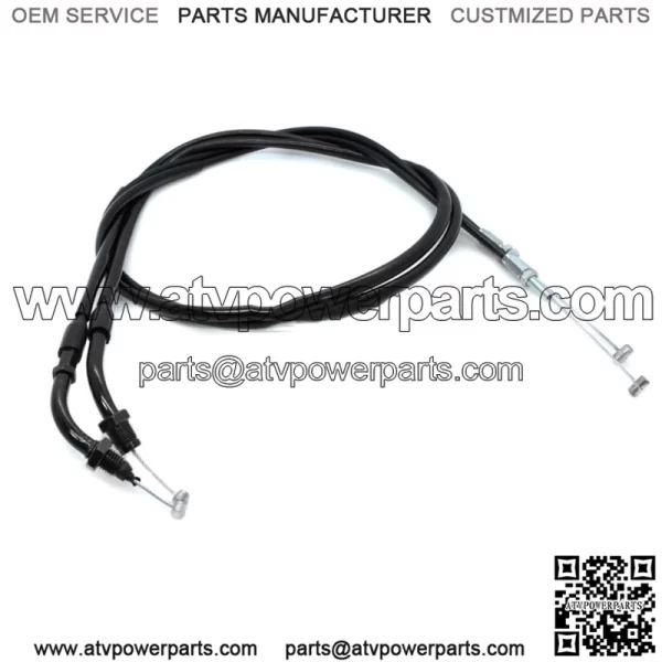 Throttle Cable Push & Pull for Honda Super Hawk 1000 VTR1000F 1998-2005 (For: Honda)