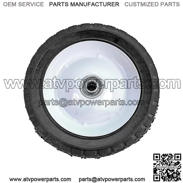 7" Universal Replacement Steel Wheel with 55 lb. Load Rating, Black - Image 2