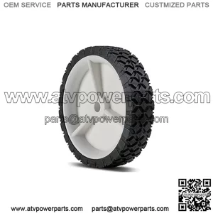 Lawn Mower Universal Wheel 6" x 1.50" Tread Diamond Hub Offset 1 3/8" Bore Size 1/2" Material Plastic Replaces AYP 583783601 STD333760 Mowers
