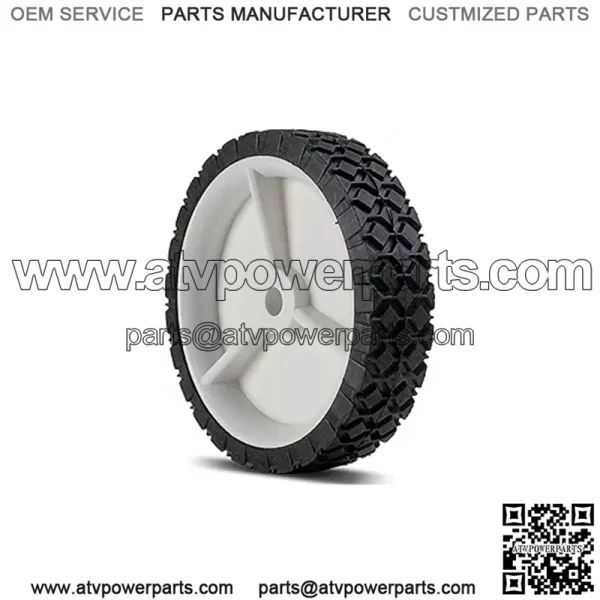 Lawn Mower Universal Wheel 6" x 1.50" Tread Diamond Hub Offset 1 3/8" Bore Size 1/2" Material Plastic Replaces AYP 583783601 STD333760 Mowers