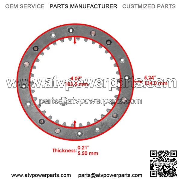 13089-0024 130890024 Clutch Plate SPG Comp for Kawasaki - Image 2