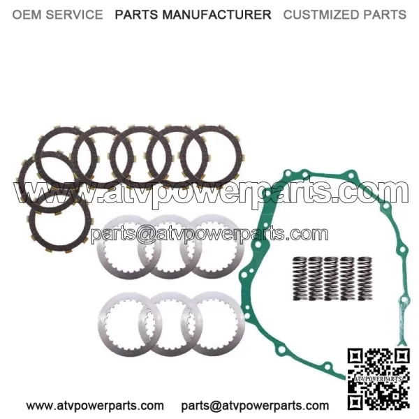 FOR Honda TRX400EX Heavy Duty Clutch Kit Discs Disks Springs Gasket 1999-2008 - Image 3