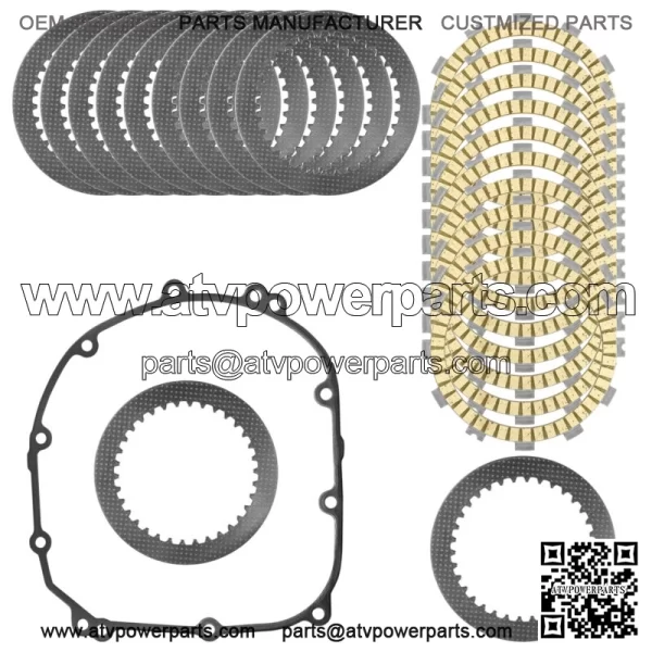 Clutch Friction Plates Gasket kit for Kawasaki Versys 1000 KLZ1000A 2012 - 2014