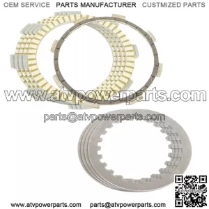 Clutch Friction And Steel Plates for Honda NX125 1988 1989 1990