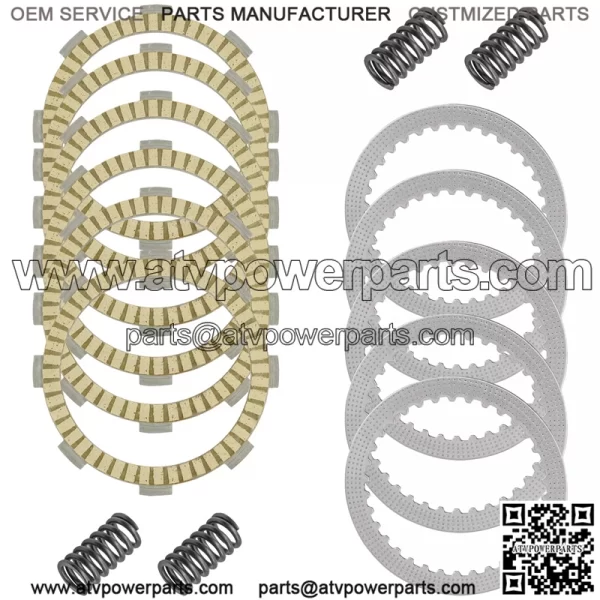 Clutch Friction w/Steel Plates and Spring Kit for Kawasaki KX100 KX112 2014-2023