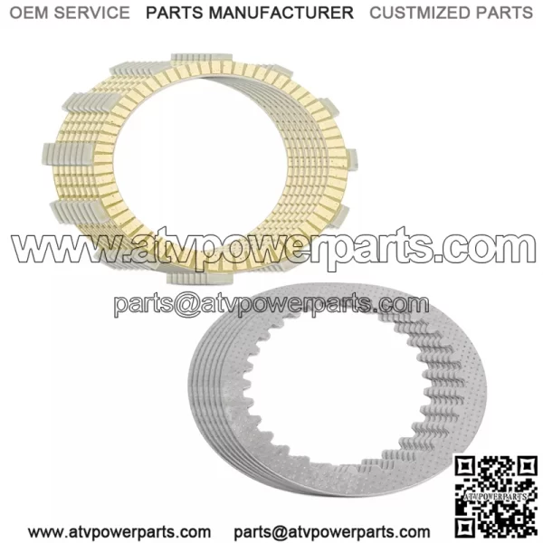 Clutch Friction And Steel Plates for Kawasaki KLR650 KL650 2011-2017