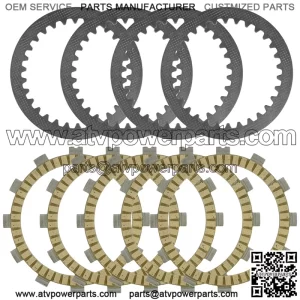 Clutch Friction Steel Plates for Suzuki RM80 RM80S 1986-2001 / RM85 2002 - 2021