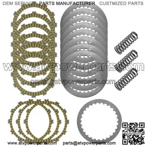 Clutch Friction Steel Plates Springs Kit for Kawasaki Ninja H2 ZX1000 2015-2022