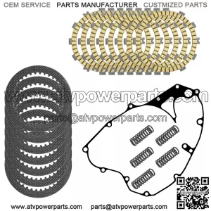 Clutch Friction Steel Plates Spring and Gasket Kit for Suzuki RM-Z250 2011-2018
