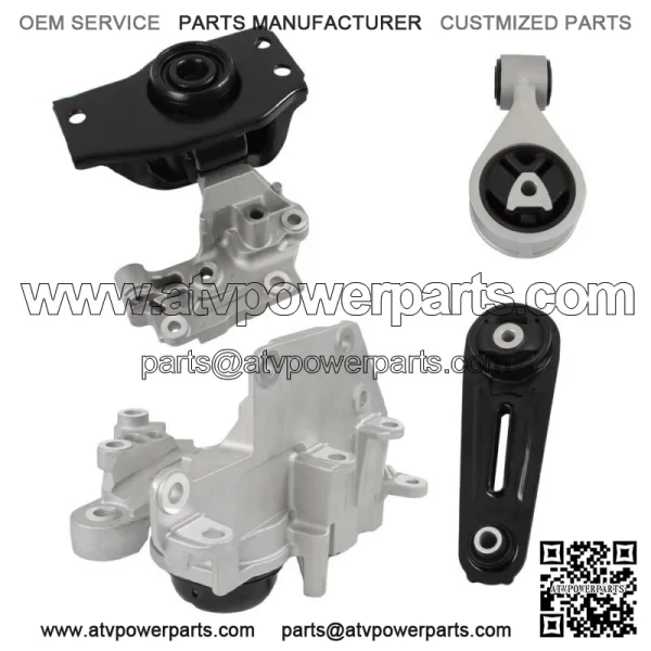 Engine Motor & Trans Mount Set 4 Fit for Nissan Rogue 2.5L 2008 2009 2010-2013