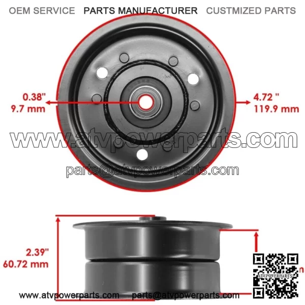 Deck Pulley for Gravely PM34 Compact-Pro 34 Pro-Master 07300004 34" - Image 2