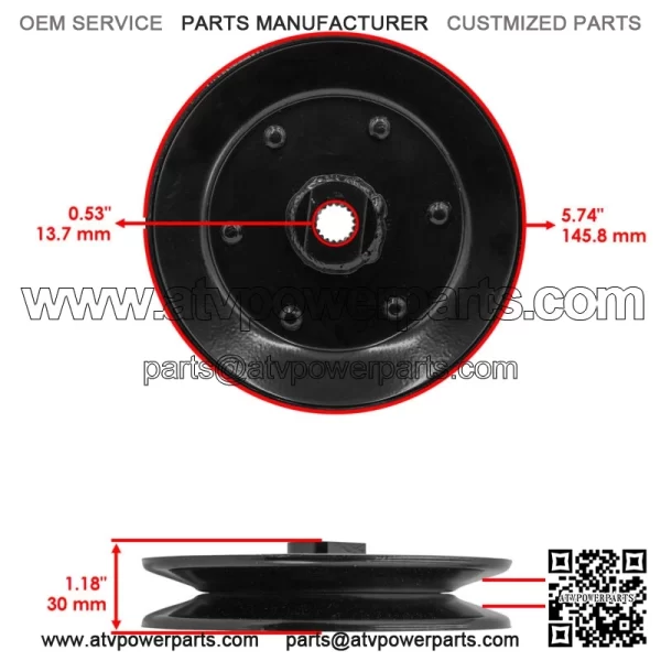 AM126129 Transmission Drive Pulley For John Deere G100 LX172 1842 S2048 - Image 2
