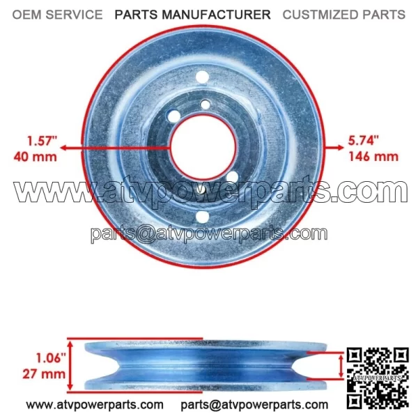Engine Pulley for Scag SCR48 SCR52 483284 481233 481435 - Image 2