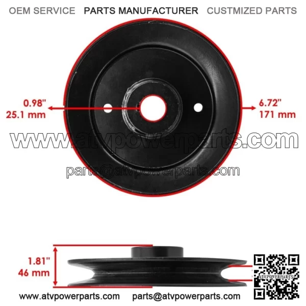 Spindle Pulley for Husqvarna ZTH7227 BZ7234 ZTH5221 ZTH5225 539104420 52" 72" - Image 2