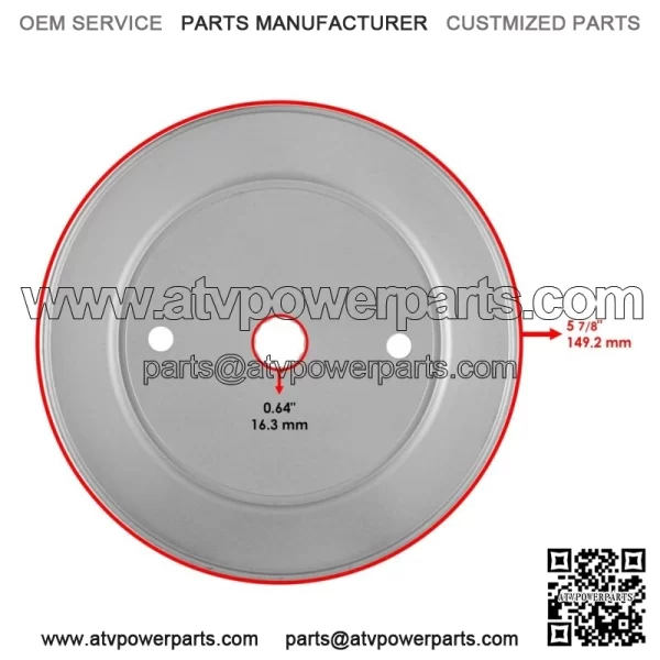 Spindle Pulley for Jonsered LT 2216 LT2217 LT2313 / 532199789 199789 - Image 2