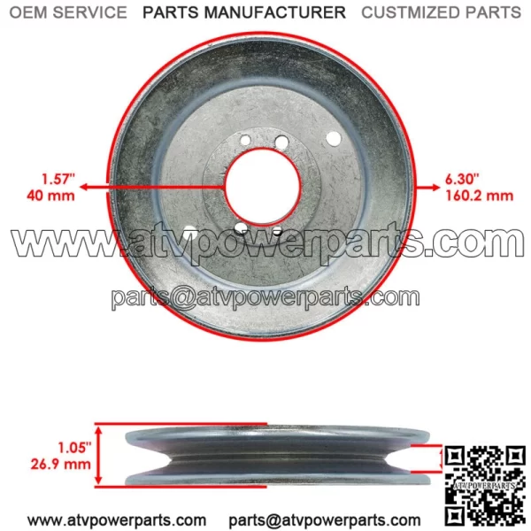 483286 Deck Pulley For Scag SCZ61RD-31FX / SCZ61V-27FX / SCZ61RD-921FX 61" - Image 2