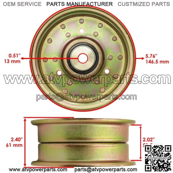 Deck Pulley for Bad Boy Outlaw XP 54" 61" 72" 2012-2013  033-5001-00 - Image 2