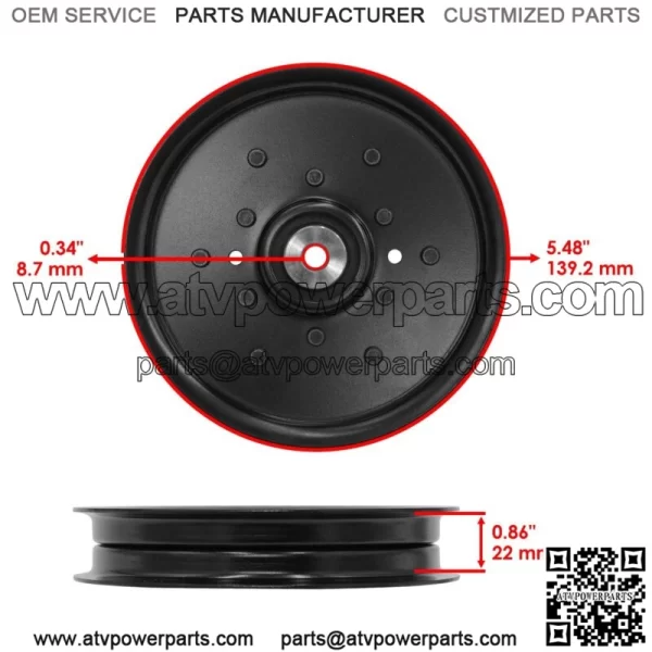 38297 Deck Pulley for Bobcat BZT2000 633400 ZTM225 ZTM227 BZT2190 - Image 2