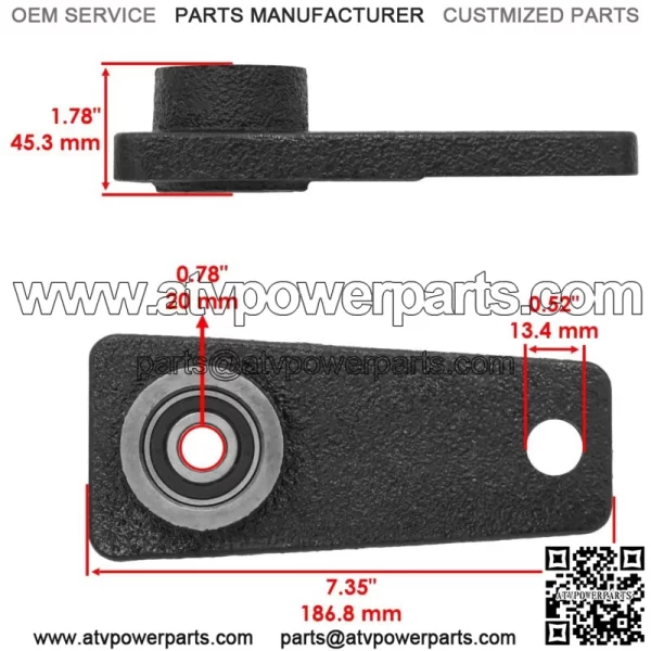 Deck Pulley Tensioner Arm for John Deere X360 X500 X520 X530 X534 X540 X590 54" - Image 2