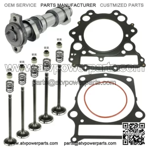 Camshaft and Cylinder Head Valve Gasket Kit for Yamaha Rhino 660 YXR660F 2004-07 (For: 2006 Yamaha Rhino 660)