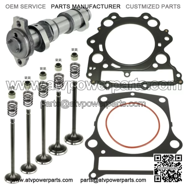 Camshaft and Cylinder Head Valve Gasket Kit for Yamaha Rhino 660 YXR660F 2004-07 (For: 2006 Yamaha Rhino 660)