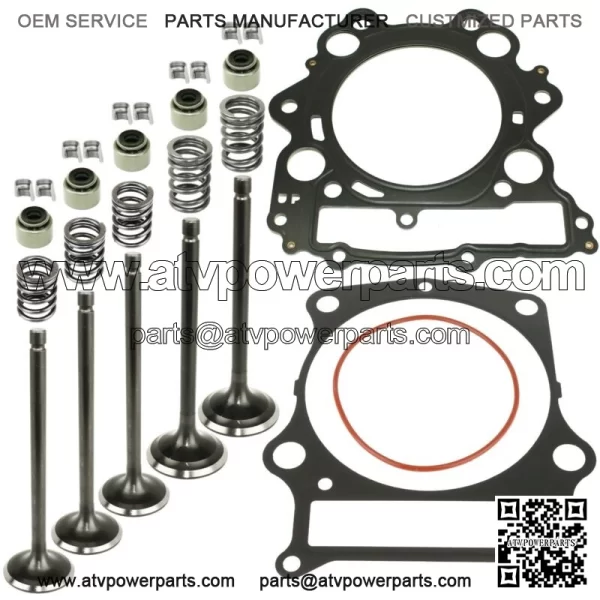 Camshaft and Cylinder Head Valve Gasket Kit for Yamaha Rhino 660 YXR660F 2004-07 (For: 2006 Yamaha Rhino 660) - Image 3