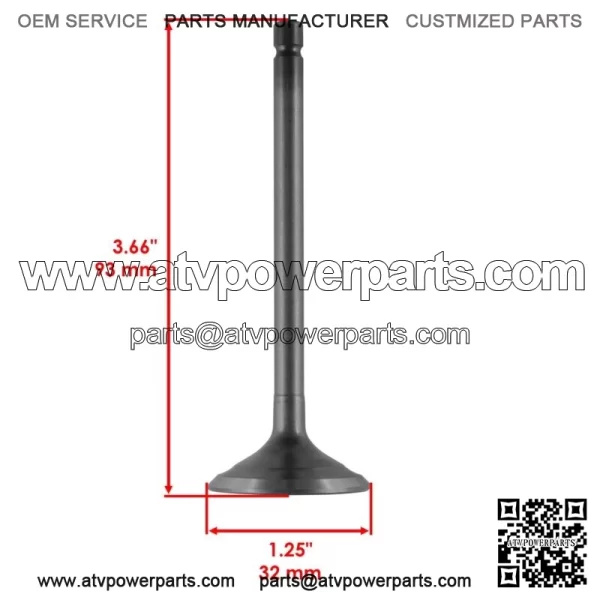 Intake & Exhaust Valve For Yamaha YFM660R Raptor 660 2001-2005  (For: 2006 Yamaha Rhino 660) - Image 3