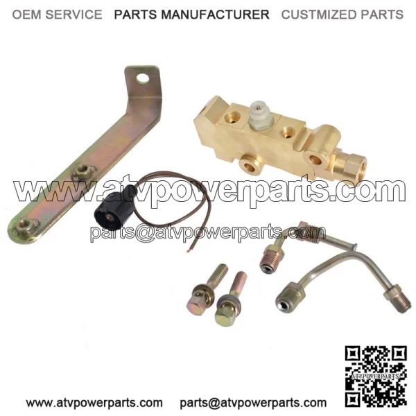 Disc Drum Brake Proportioning Valve 9/16" 1/2" Lines & Bracket PV4 Combination - Image 3