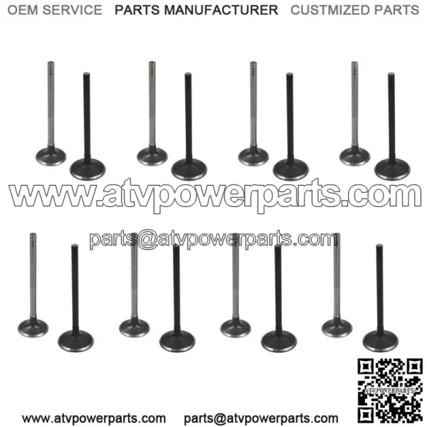 16X Intake Exhaust Engine Valves fit for Aura GM ECOTEC DOHC 2.0L 2.2L 2.4L