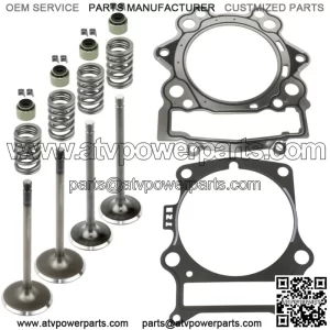 Cylinder Intake Exhaust Valve Kit for Yamaha Rhino 700 YXR700F Fi 2008-2013(For: Yamaha Rhino 700)