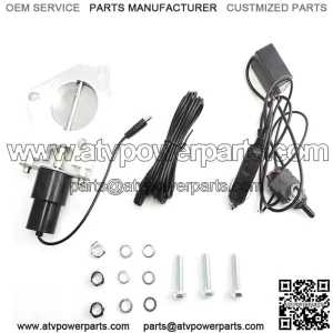 2.5-inch electric exhaust valve with manual switch