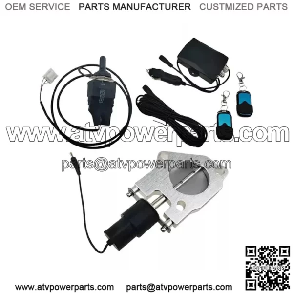 3-inch electric exhaust valve with manual switch